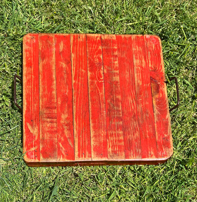 Red Serving Tray