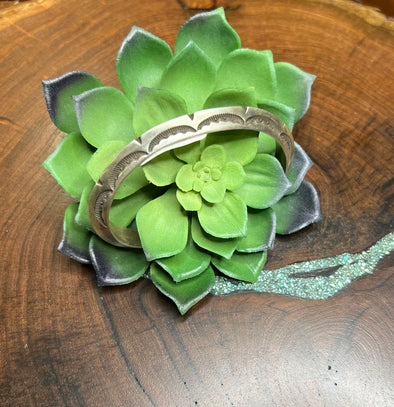 Navajo Bracelet with Stamping